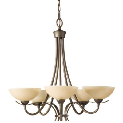 Kinsey 5-Light Chandelier by Feiss - Starlight Lighting USA and Canada